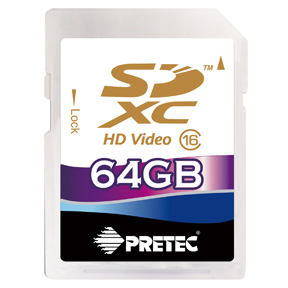 Карта памяти Pretec SDXC 64GB Class16